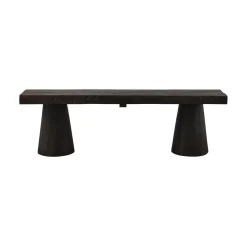 Clyde Bankje mangohout donkerbruin 150cm