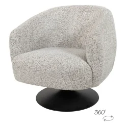 Coach draaifauteuil Lichtgrijs
