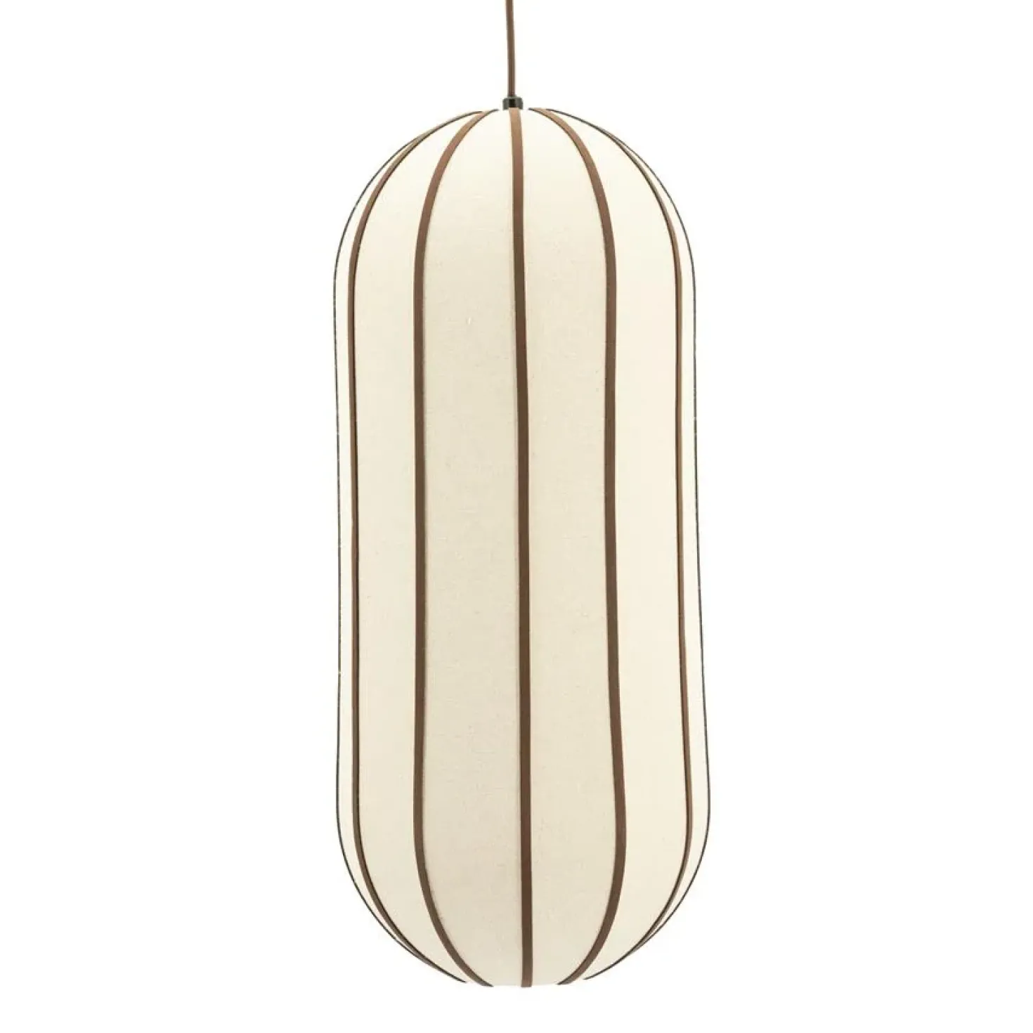 Cocoon 1-lichts Hanglamp lang Naturel