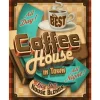 Coffee House - metalen bord