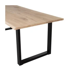 Combi-tablo Boomstamtafel eiken U-poot 180 cm