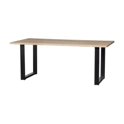 Combi-tablo Boomstamtafel eiken U-poot 180 cm
