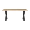 Combi-tablo Boomstamtafel eiken X-poot 180 cm