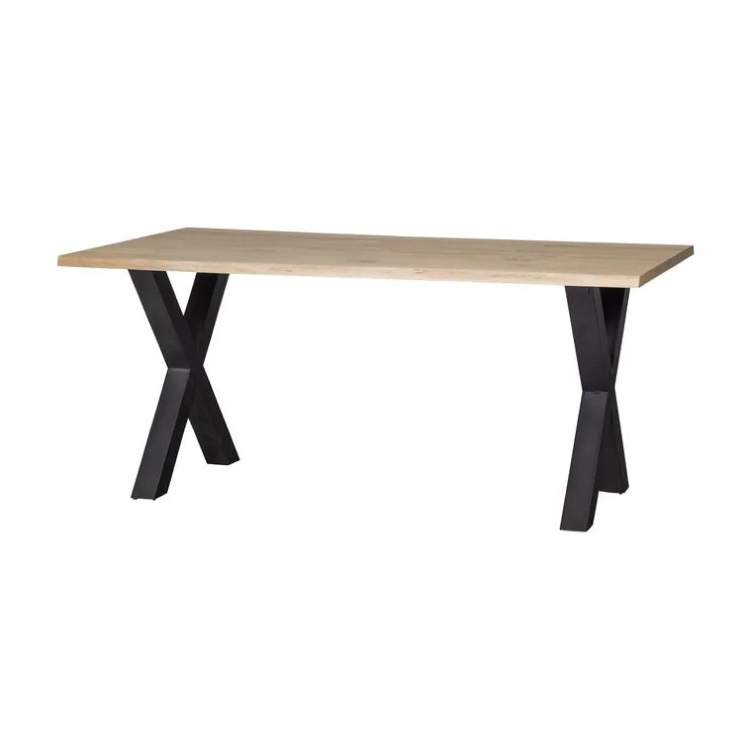 Combi-tablo Boomstamtafel eiken X-poot 180 cm