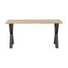 Combi-tablo Eettafel eiken X-poot 160 cm
