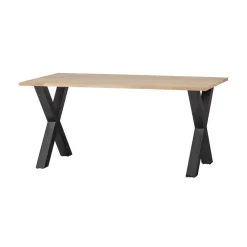 Combi-tablo Eettafel eiken X-poot 180 cm