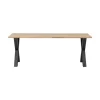 Combi-tablo Eettafel eiken X-poot 200 cm