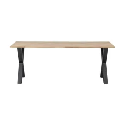 Combi-tablo Eettafel eiken X-poot 200 cm