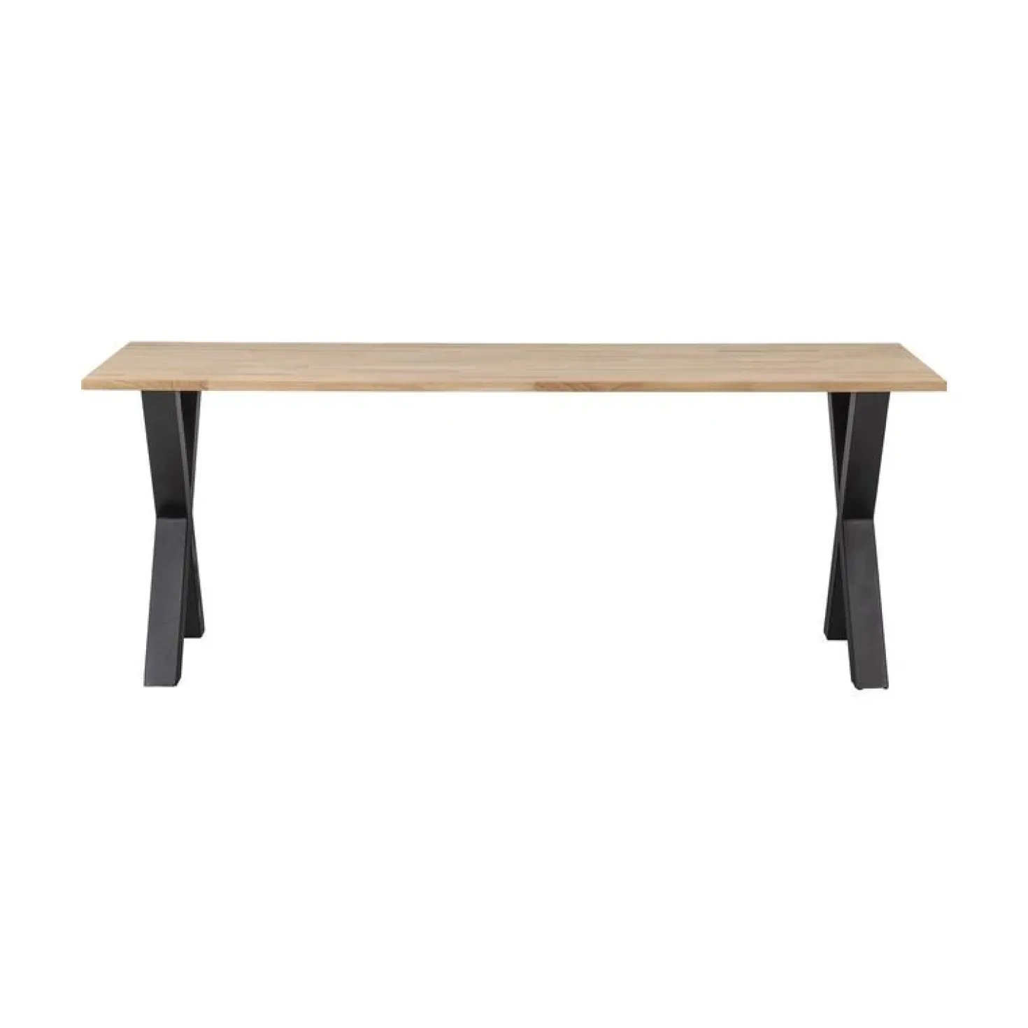 Combi-tablo Eettafel eiken X-poot 200 cm