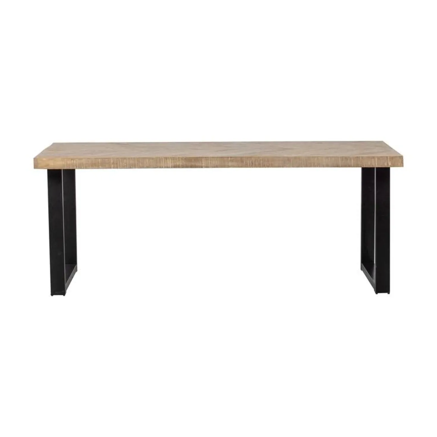 Combi-tablo Eettafel mango visgraat U-poot 180 cm