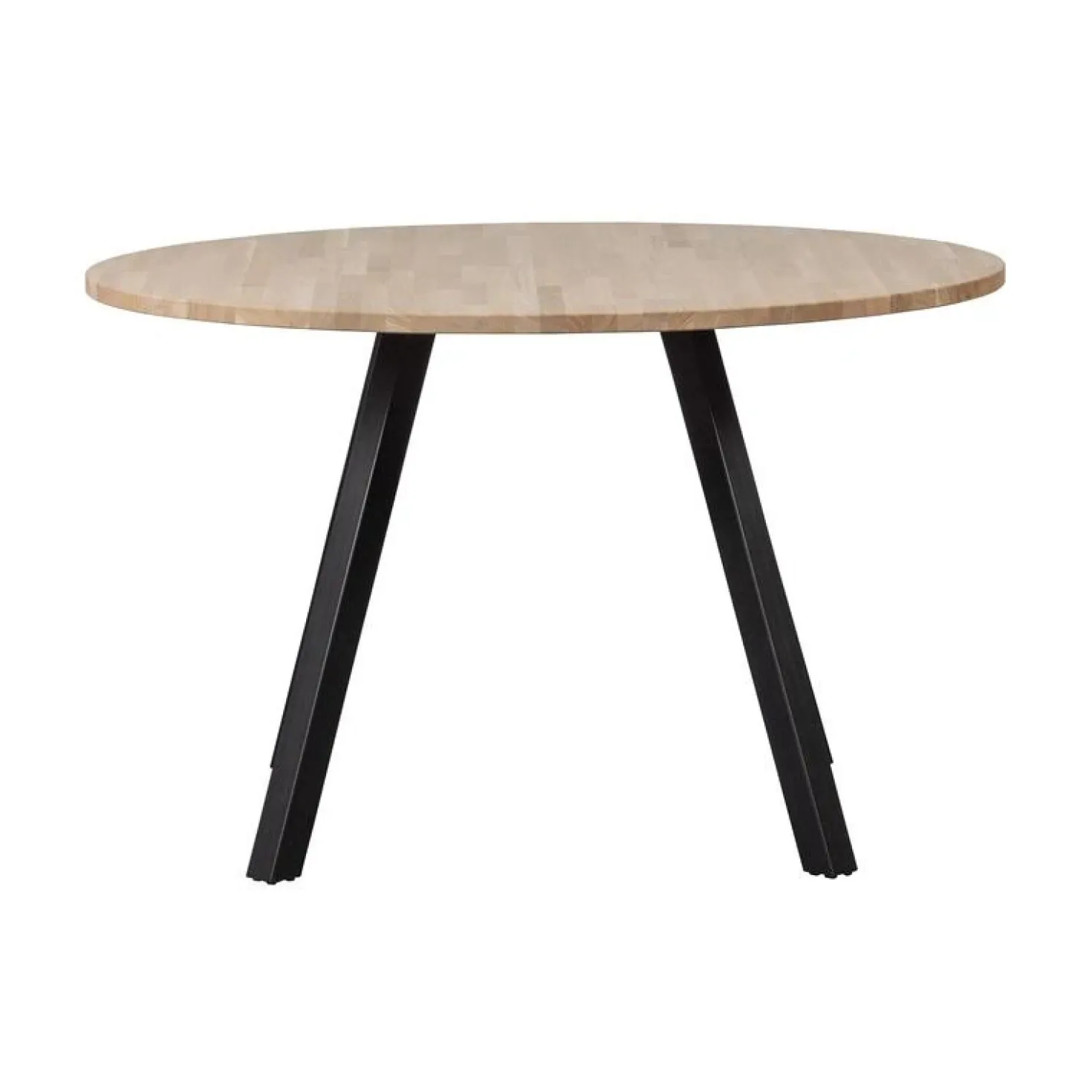 Combi-tablo Eettafel rond eiken 4-poots 120 cm