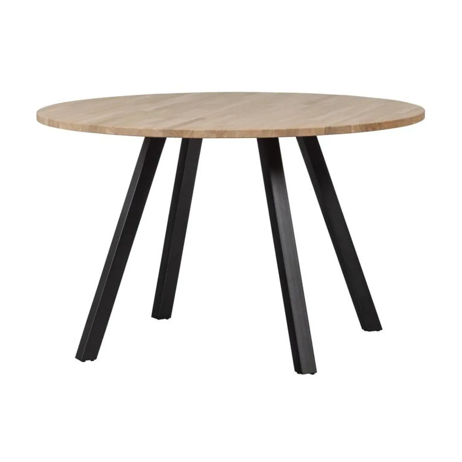 Combi-tablo Eettafel rond eiken 4-poots 120 cm
