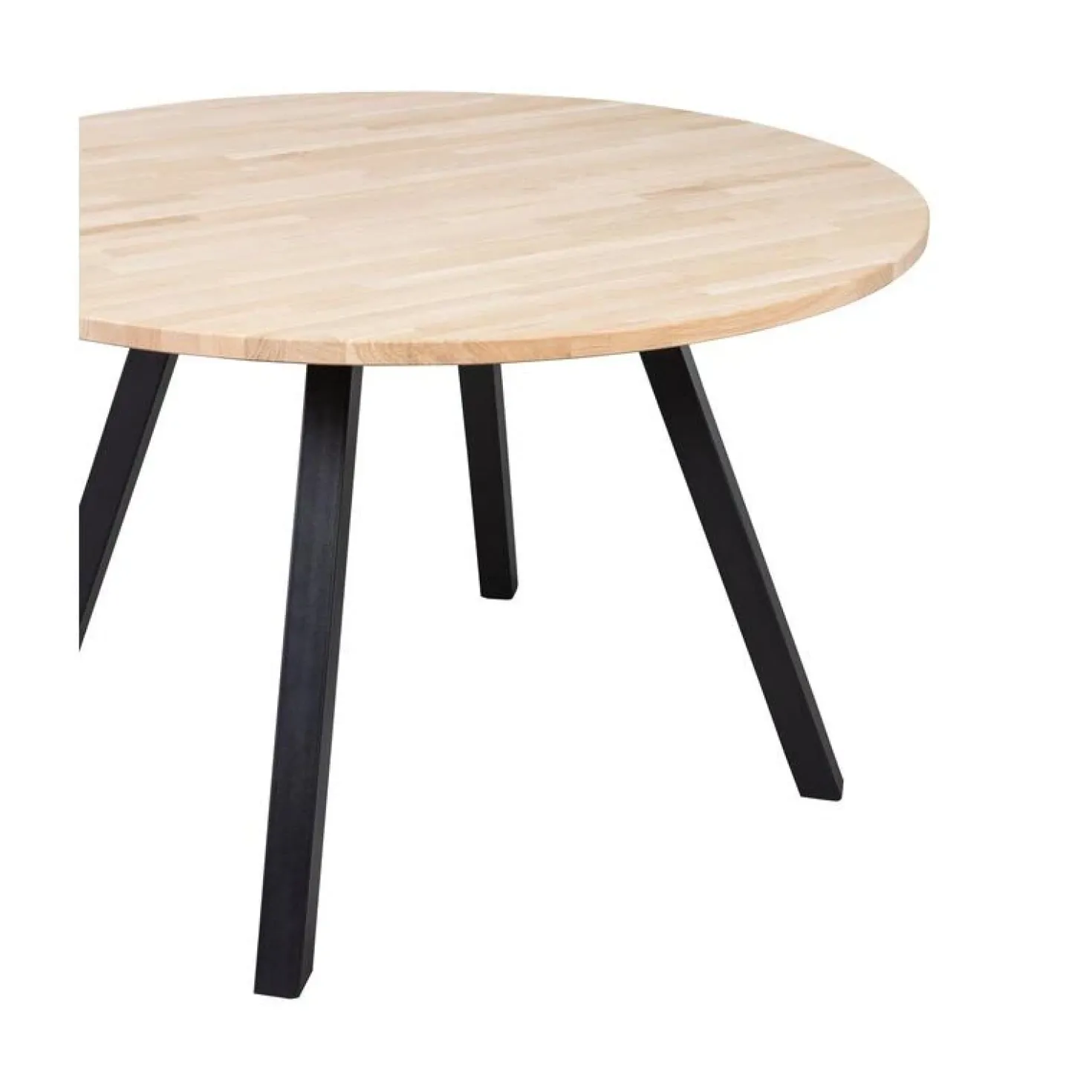 Combi-tablo Eettafel rond eiken 4-poots 120 cm