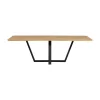 Combi-tablo XL Eettafel eiken Drenthe poot 240 cm