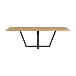 Combi-tablo XL Eettafel eiken Drenthe poot 240 cm