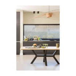 Combi-tablo XL Eettafel eiken Zeeland poot 240 cm