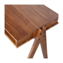 Compartment Bureau acaciahout bruin 120cm