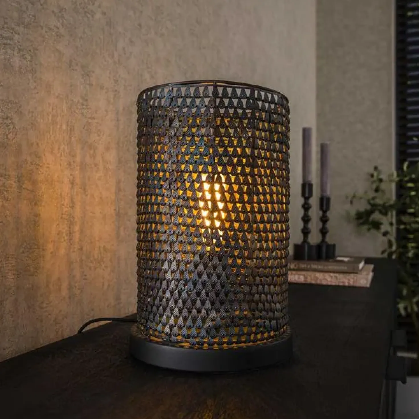 Cooper 1-lichts industriële tafellamp