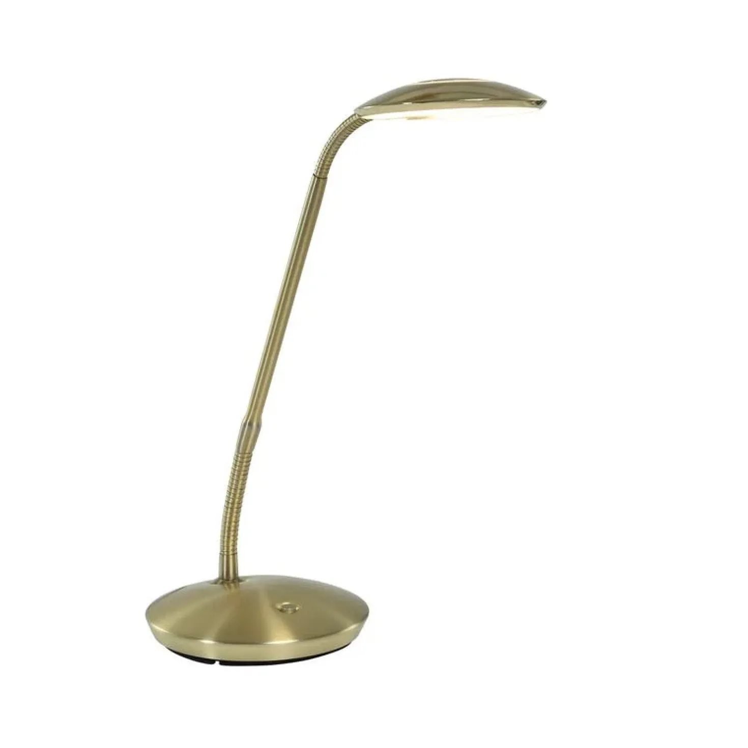 Coraline 1-lichts Bureaulamp Messing