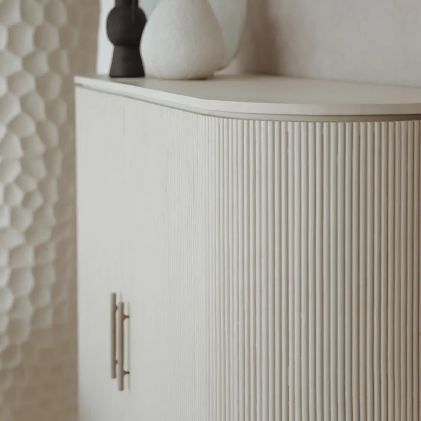 Corbetta wandkast wit/grijs mdf met betonlook finish 135cm