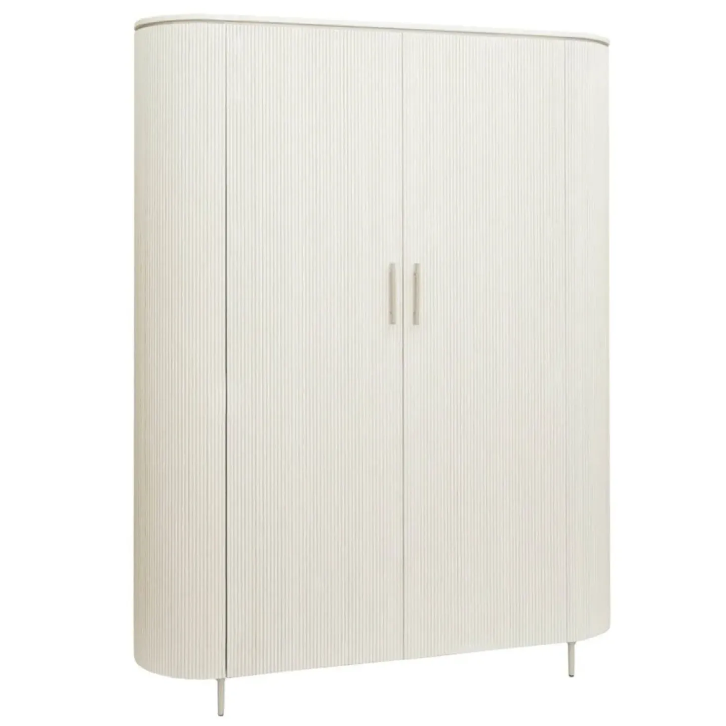 Corbetta wandkast wit/grijs mdf met betonlook finish 145cm