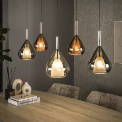 Corrado 5-lichts Hanglamp Meerkleurig