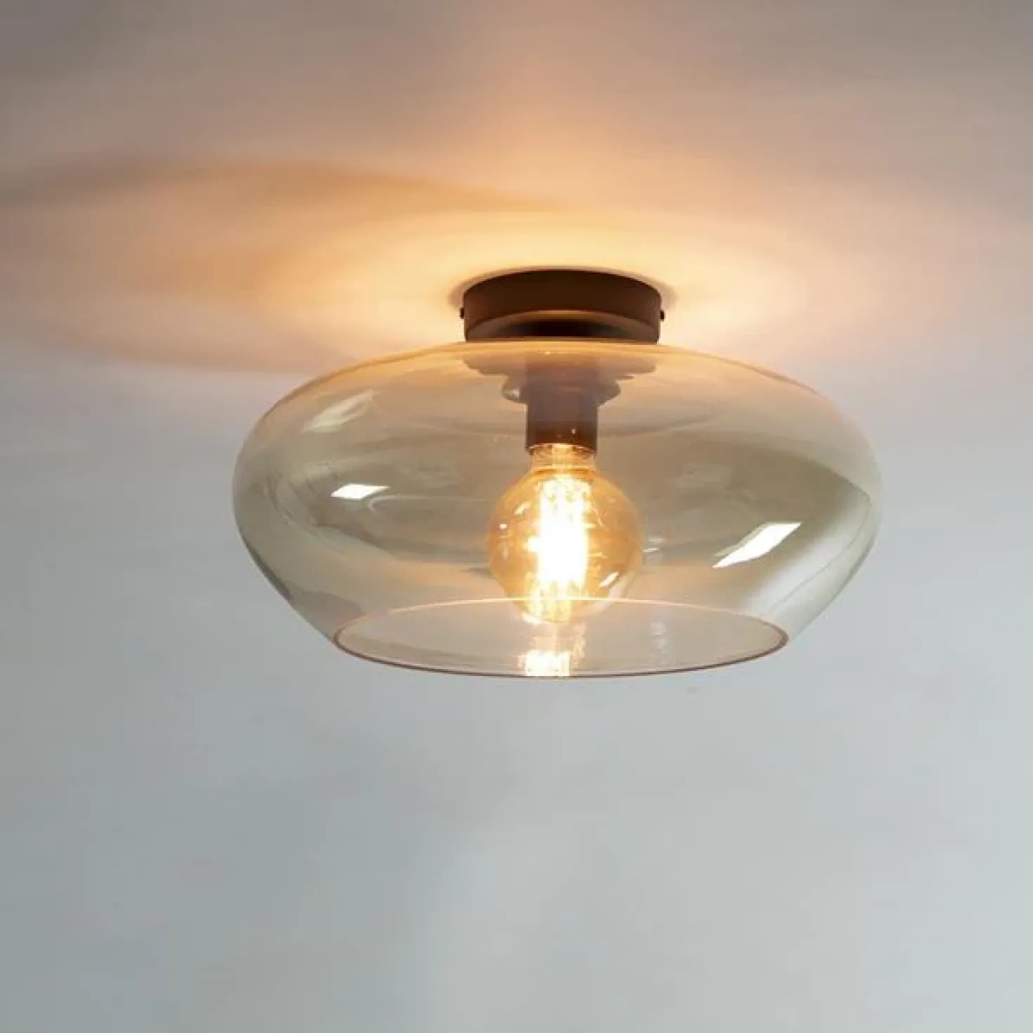 Cortana 1-lichts Plafondlamp Amber