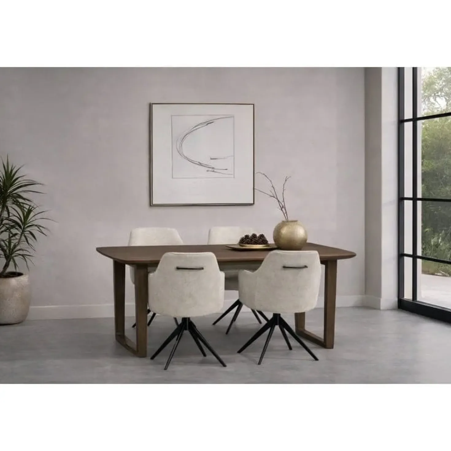 Cortez Eettafel Deens ovaal walnoot 200 cm