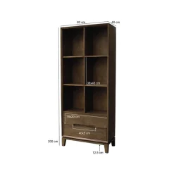 Cortez Vakkenkast walnoot 83 cm