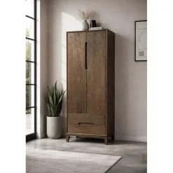 Cortez Wandkast 2 deurs 2 lades walnoot 75cm
