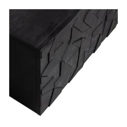 Counter Tv meubel mangohout zwart 160cm