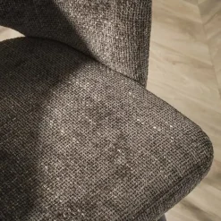 Cozy Barstoel Stof bruin