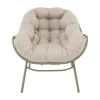 Cozy Relaxstoel aluminium beige