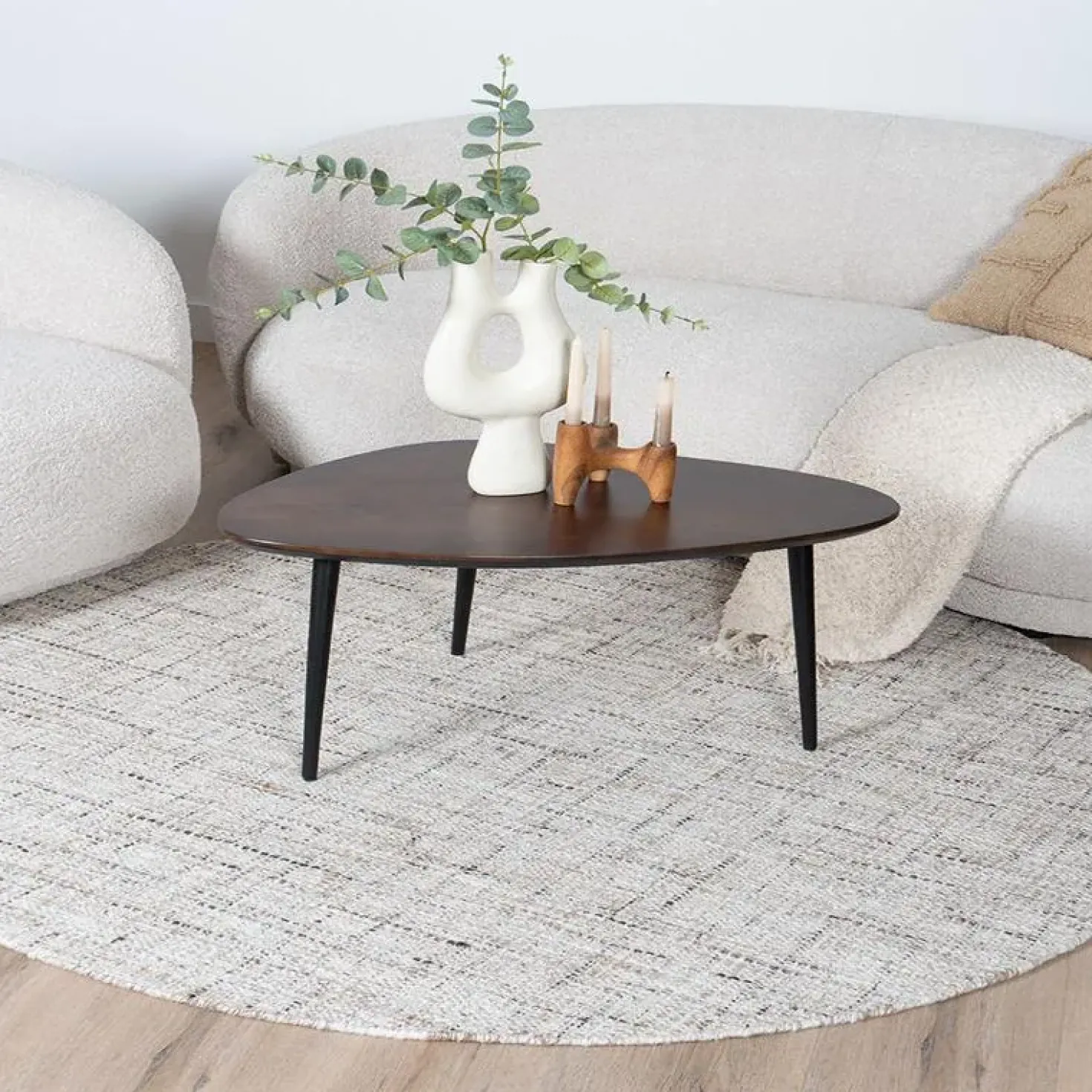 Cross vloerkleed Beige 240x340cm