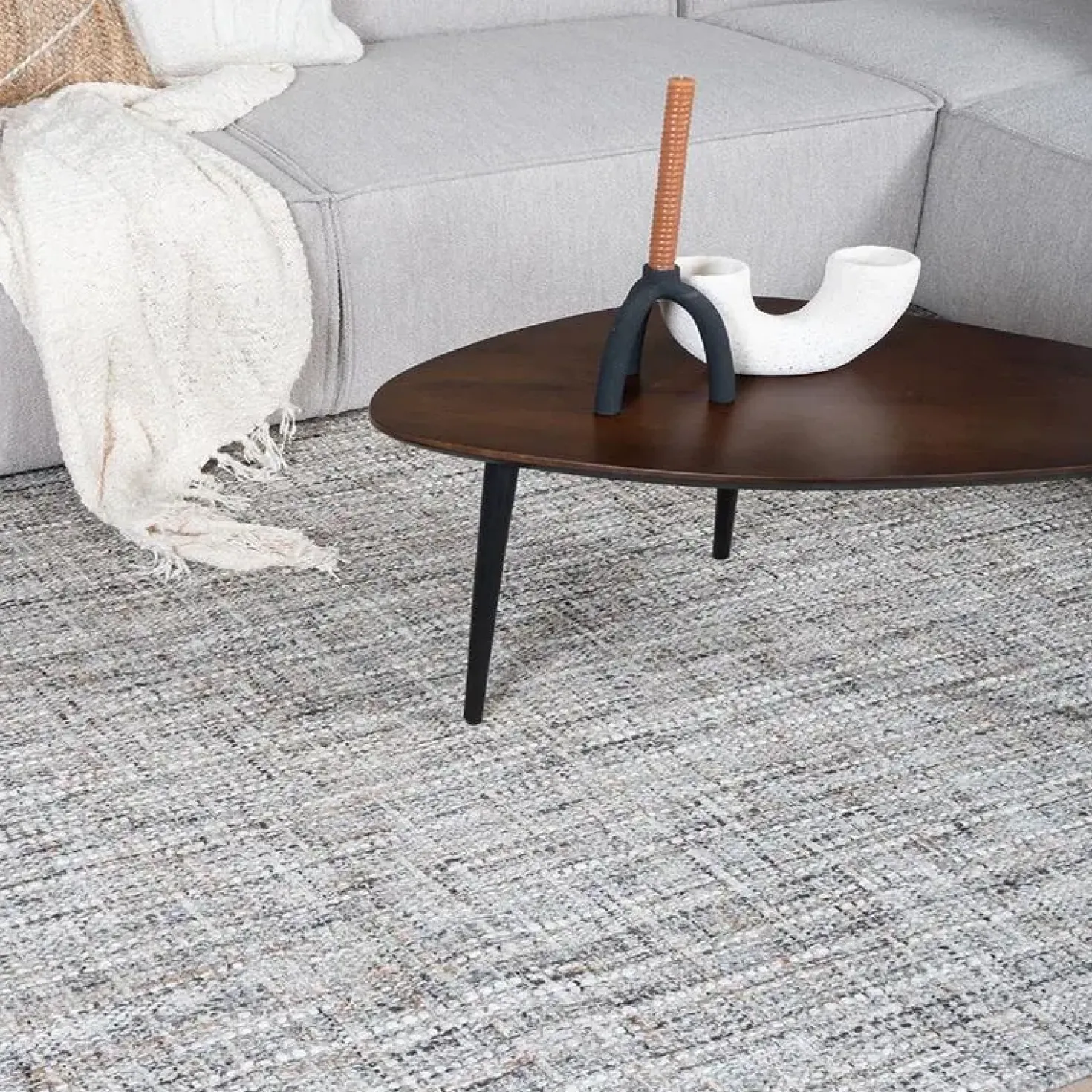 Cross vloerkleed Grijs/Beige 160x230cm