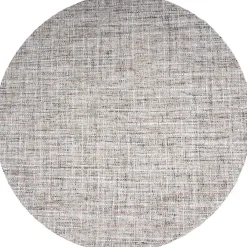 Cross vloerkleed Grijs/Beige Rond 200x200cm