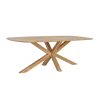 Crotone Eettafel deens ovaal Acaciahout 200 cm