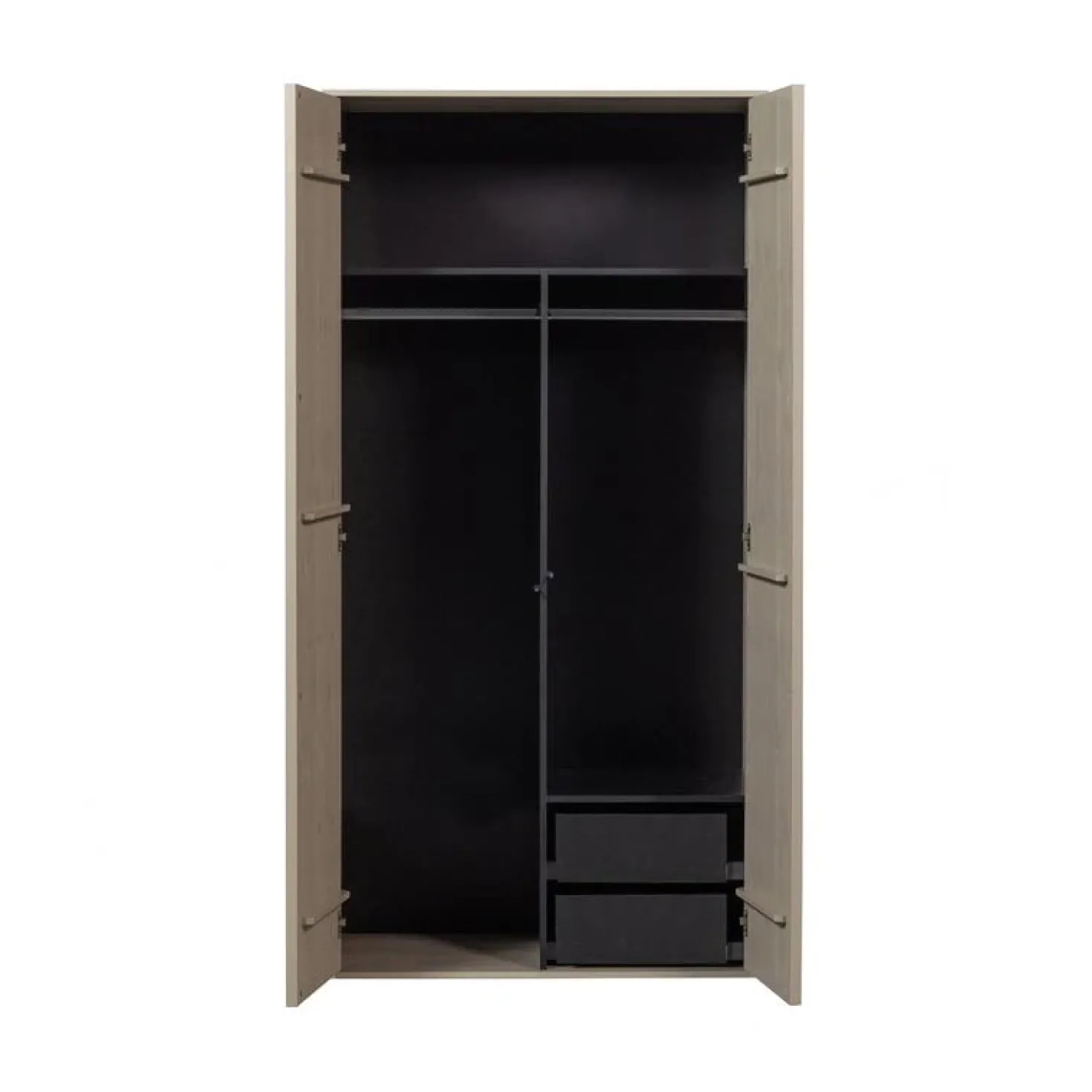 Daily Kledingkast dubbel hoog grenen beige 100cm