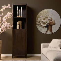 Dallas Boekenkast Bruin Mangohout 55cm