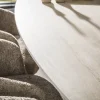 Danique Eettafel deens ovaal Travertine 215cm
