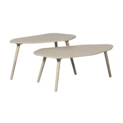 Davina Bijzettafels MDF zand set van 2