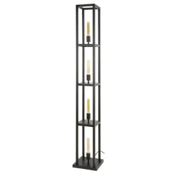 Debby 4-lichts Vloerlamp Artic zwart