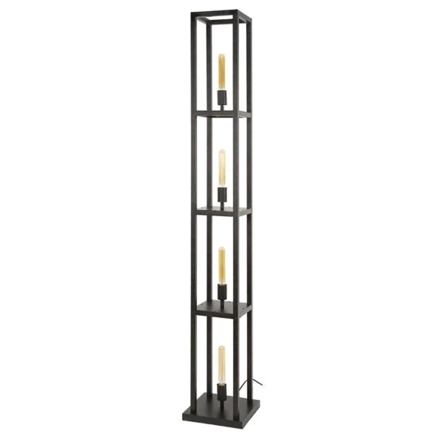 Debby 4-lichts Vloerlamp Artic zwart