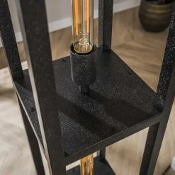 Debby 4-lichts Vloerlamp Artic zwart