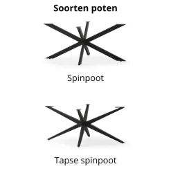 Delilah Eettafel deens ovaal - Zelf samenstellen