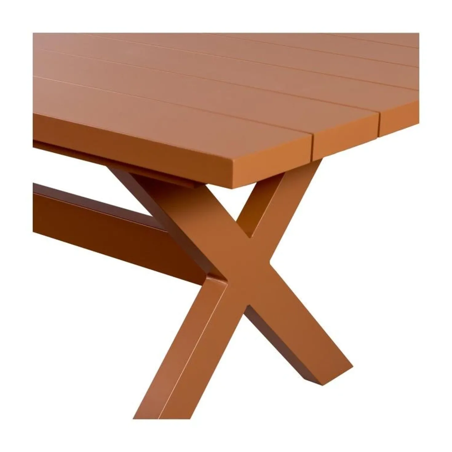Delta Picknick tuintafel aluminium terracotta 220cm