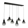 Demeter Hanglamp 6-lichts glas E27