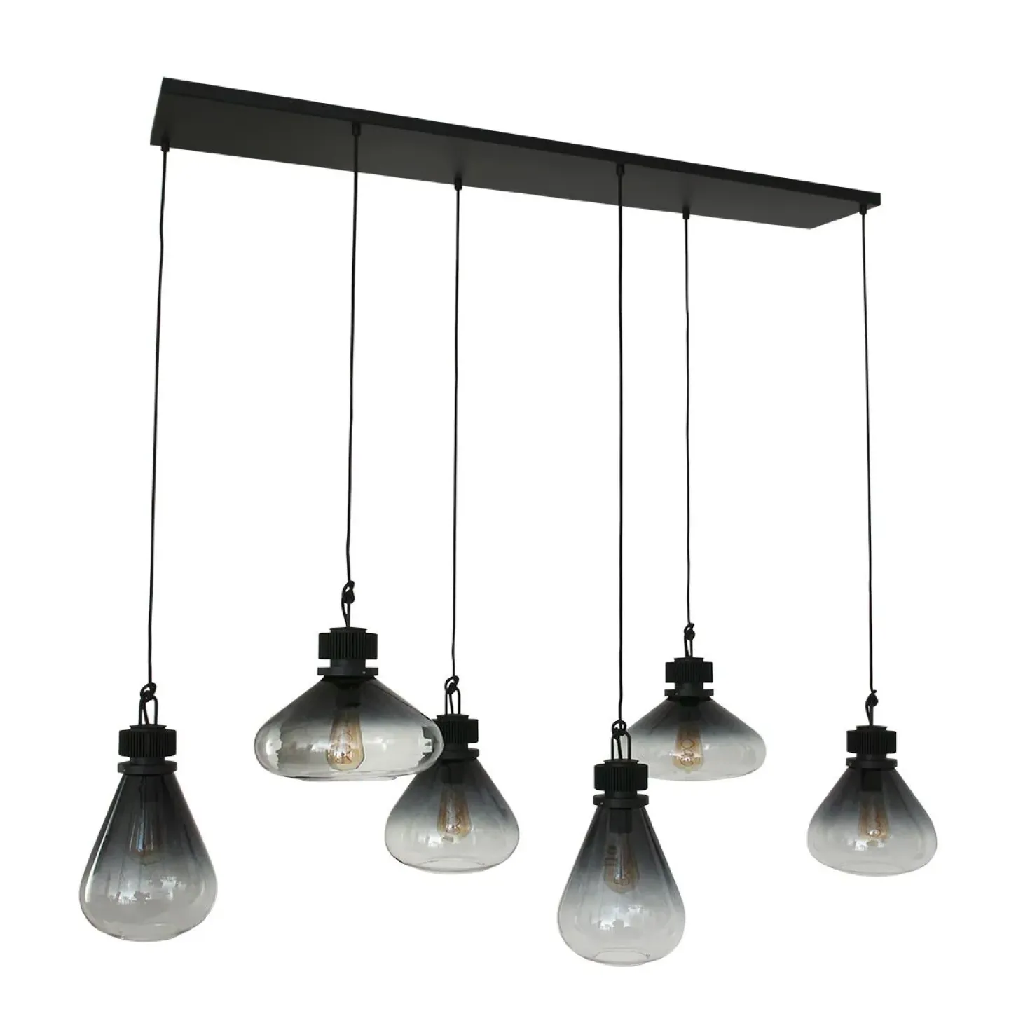 Demeter Hanglamp 6-lichts glas E27