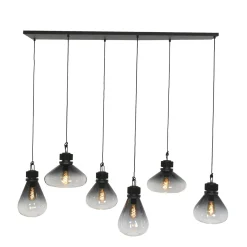 Demeter Hanglamp 6-lichts glas E27