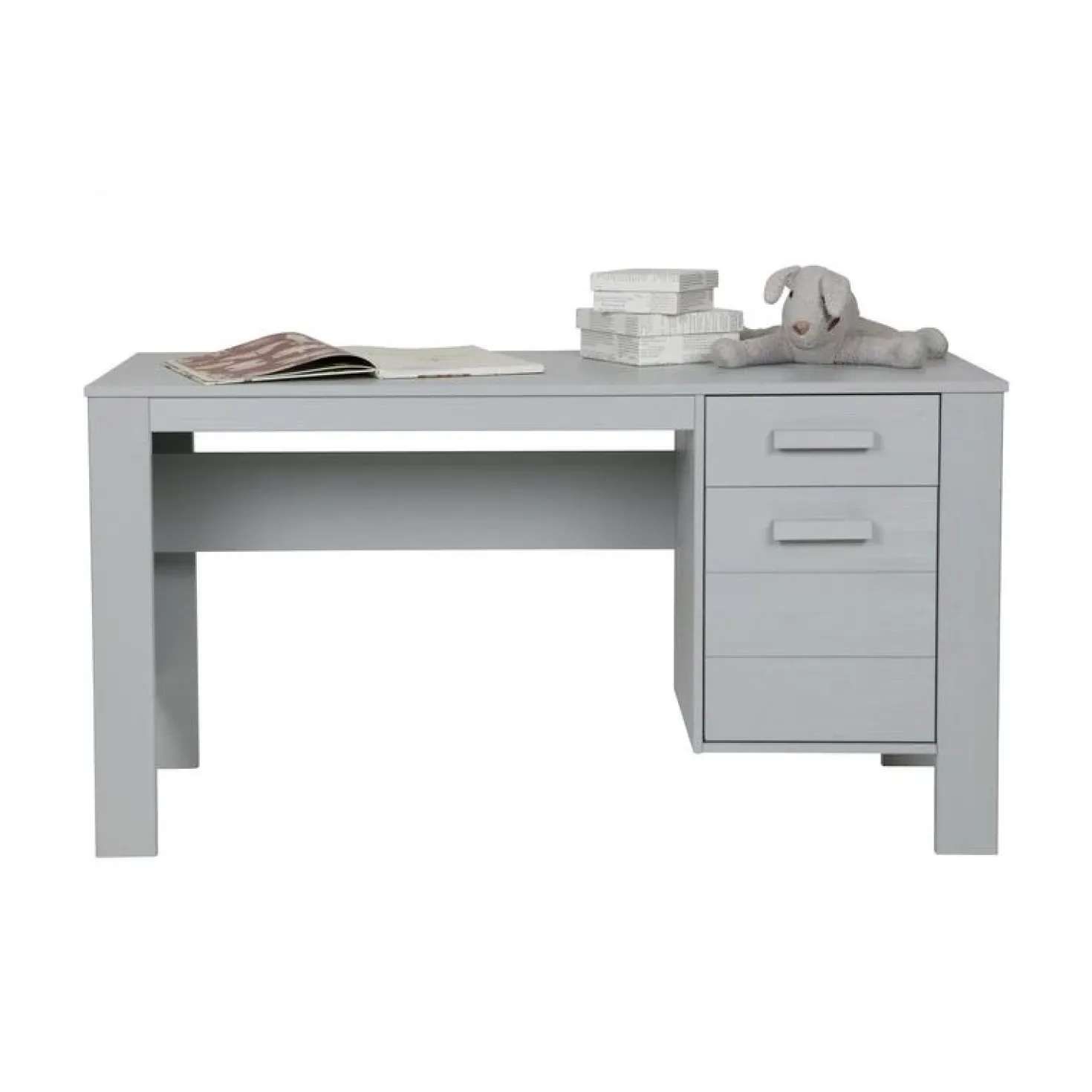 Dennis Bureau grenen grijs 141cm